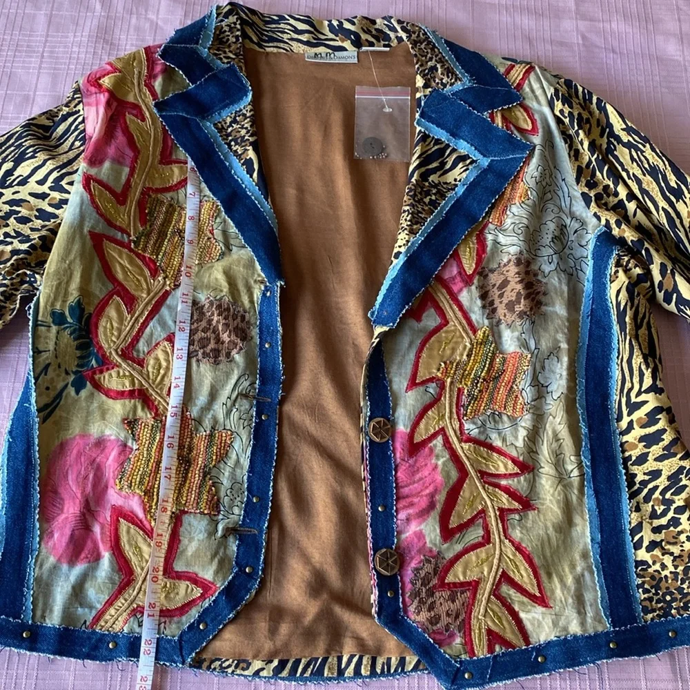 Draper’s & Damon’s Multi-Print Unique Jacket 🐆 🌸 - Picture 2 of 15